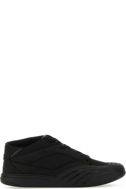 Fashion for Men Givenchy Black Fabric And Leather Skate Sneakers