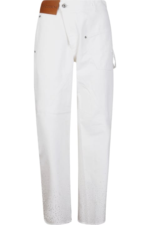 J.W. Anderson for Women J.W. Anderson Crystal Hem Twisted Jeans