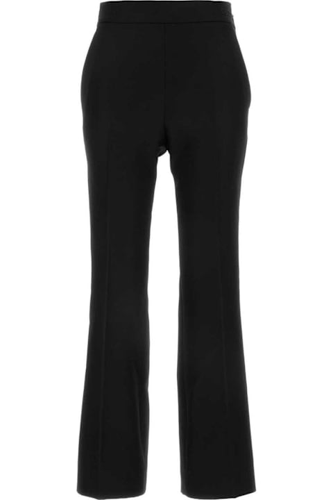 Gucci لـ Women Gucci Logo Embroidered Bootcut Leg Trousers