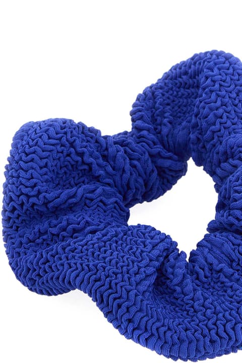Hunza G Hair Accessories for Women Hunza G Electric Blue Fabric Scrunchie