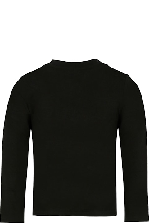 DKNY for Women DKNY Black T-shirt For Girl With White Logo