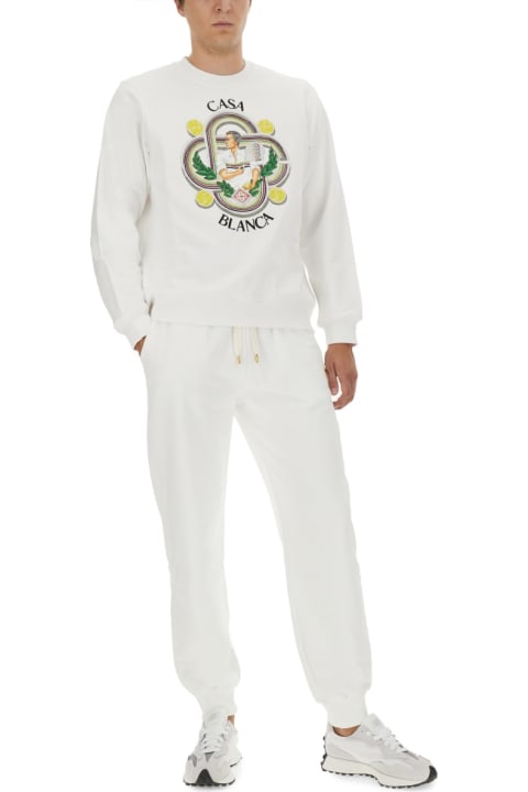 Casablanca Fleeces & Tracksuits for Men Casablanca Cotton Logo Sweatshirt