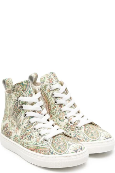 Fashion for Baby Girls Etro High Sneakers With Multicolored Paisley Motif
