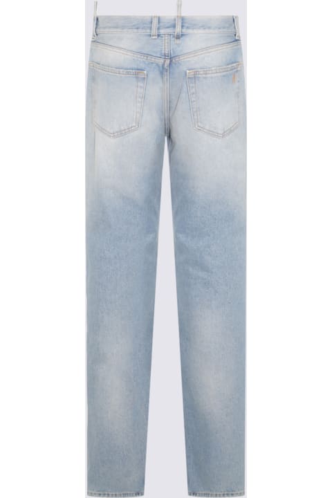 The Attico for Women The Attico Sky Blue Cotton Denim Jeans