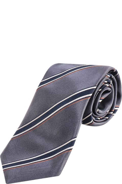 Brunello Cucinelli for Men Brunello Cucinelli Multicolor Striped Tie