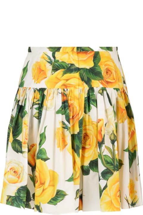 Fashion for Women Dolce & Gabbana Roses Mini Skirt