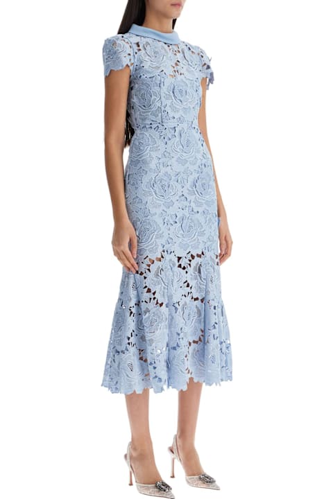 Homeware self-portrait Floral Lace Midi Dress With Eight