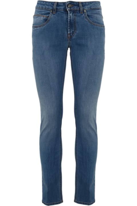 Fay Pants for Men Fay 5 Pocket Jeans In Medium Denim