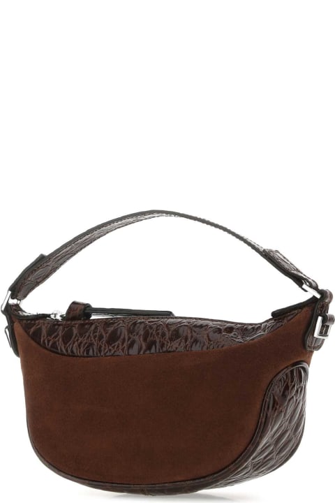 BY FAR Totes for Women BY FAR Brown Leather Mini Ami Handbag