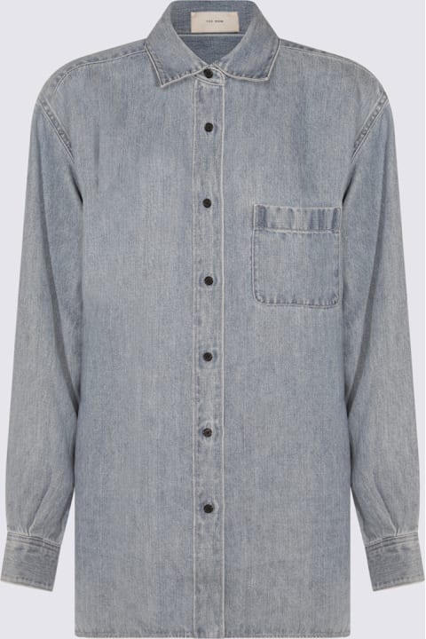 The Row Coats & Jackets for Women The Row Blue Linen Nesson Shirt