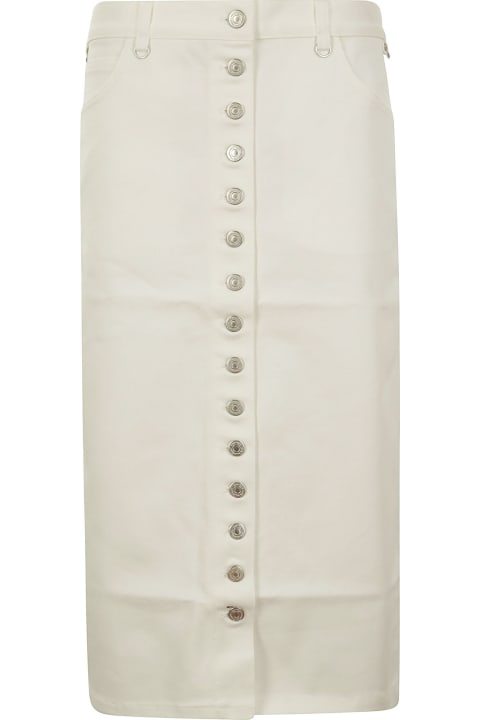 Skirts for Women Courrèges Multiflex White Denim Skirt