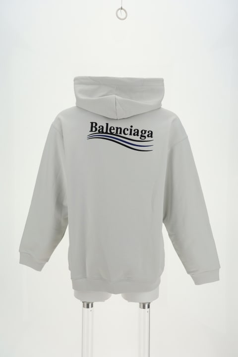 Balenciaga Clothing for Men Balenciaga Sweatshirt With Hood And Logo
