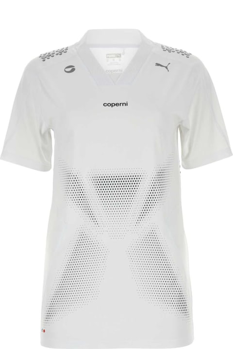 Coperni for Women Coperni White Stretch Nylon Coperni X Puma T-shirt