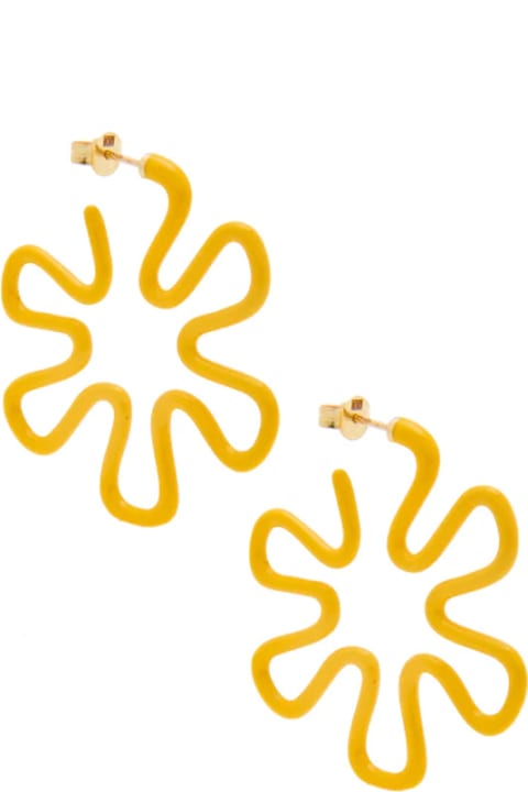 Yellow B Earrings
