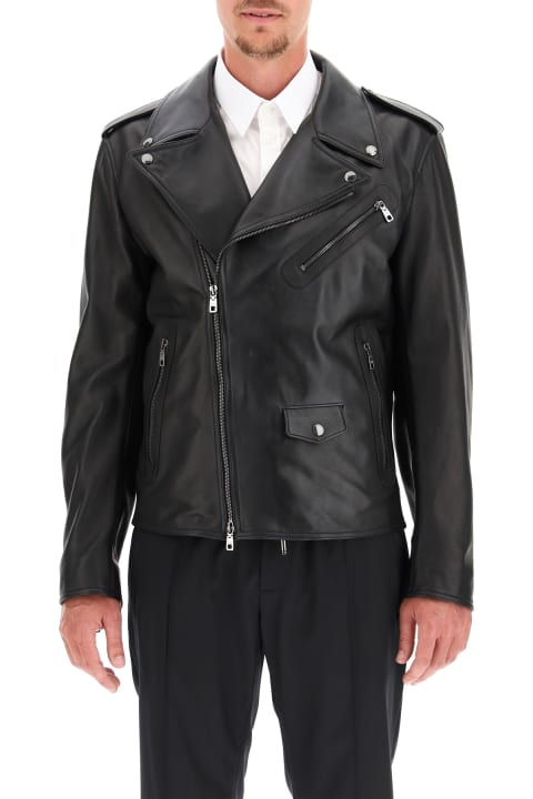 Clothing Sale for Men Dolce & Gabbana Leather Jacket