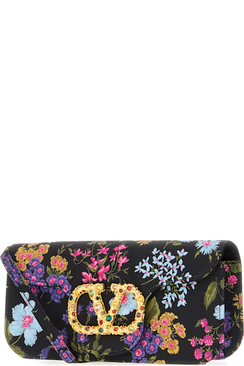 Shoulder Bags for Women Valentino Garavani Printed Fabric Clutch