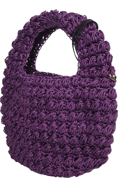 J.W. Anderson for Women J.W. Anderson Popcorn Basket Purple Bag