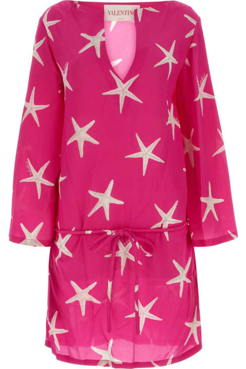 Homeware Valentino Garavani Printed Crepe Valentino Garavani Escape Mini Dress