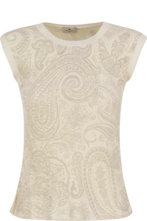 Sweaters for Women Etro Silk, Viscose Paisley Top