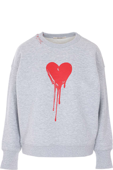Zadig & Voltaire for Men Zadig & Voltaire Oscar Flowing Heart Sweatshirt