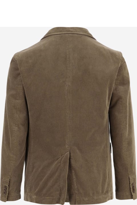 Aspesi Coats & Jackets for Men Aspesi Single-breasted Corduroy Jacket