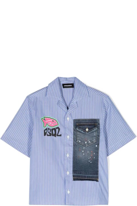 Shirts for Boys Dsquared2 Dsquared2 Shirts Blue