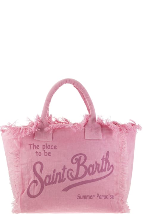 MC2 Saint Barth Bags for Women MC2 Saint Barth Vanity - Linen Tote Bag With Embroidery