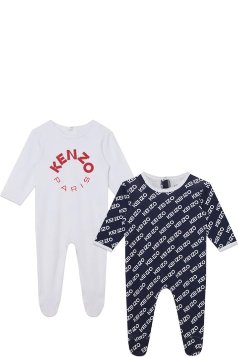 Bodysuits & Sets for Baby Girls Kenzo Kids Set Tutina Con Logo