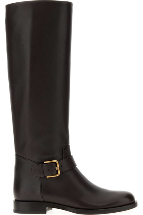 Homeware Dolce 
Gabbana Chocolate Leather Boots