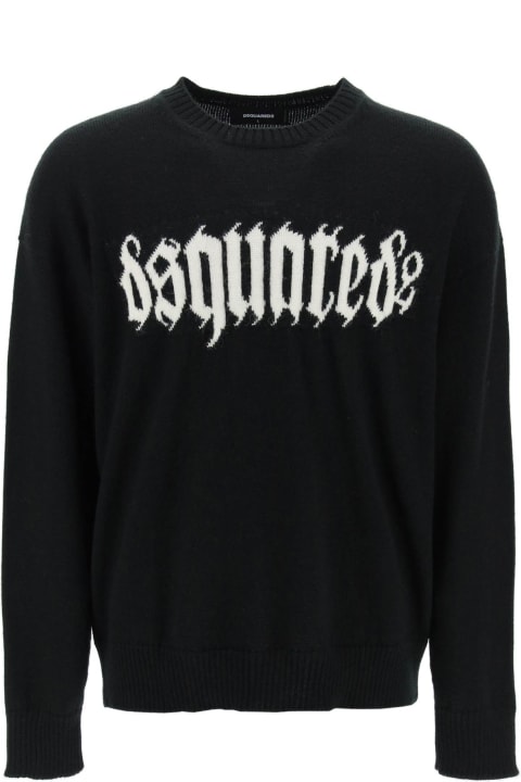 Dsquared2 Sale for Men Dsquared2 Gothic Logo Sweater