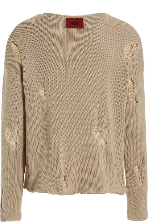 Crackle Detail Sweater