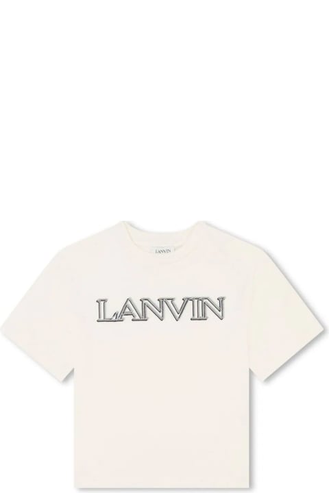 Sale for Girls Lanvin Lanvin T-shirts And Polos White