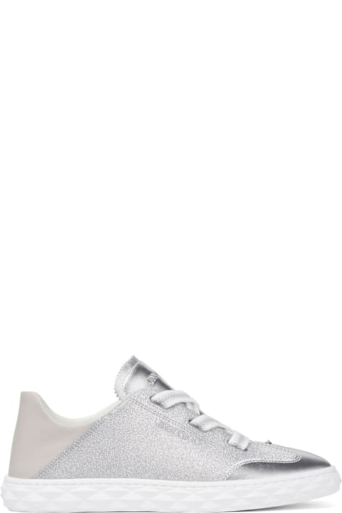 Jimmy Choo for Kids Jimmy Choo Diamond Light Leather Sneakers