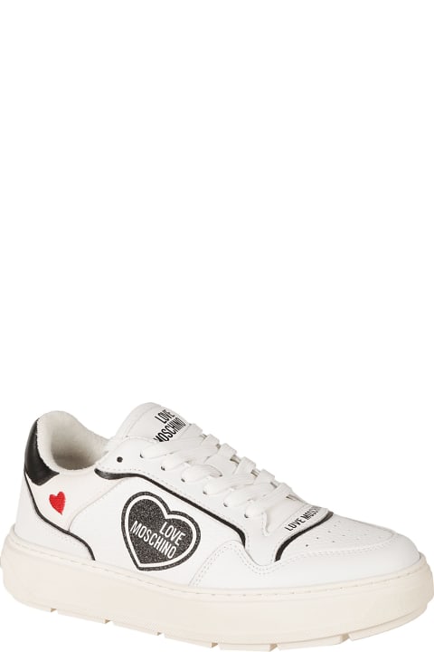 Love Moschino Sneakers for Women Love Moschino Heart Embroidered Sneakers