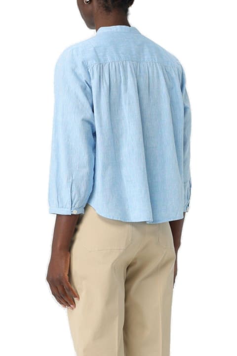 Fashion for Women Woolrich Pleated Buttoned Shirt Woolrich