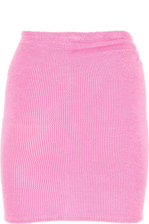 ウィメンズ Hunza Gのスカート Hunza G Fluo Pink Stretch Nylon Blend Miniskirt