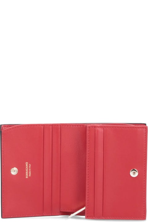 Wallets for Women Ferragamo Compact Wallet "gancini"