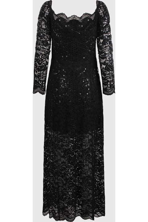 Dresses for Women Paco Rabanne Rabanne Long Dress With Lace And Sequins