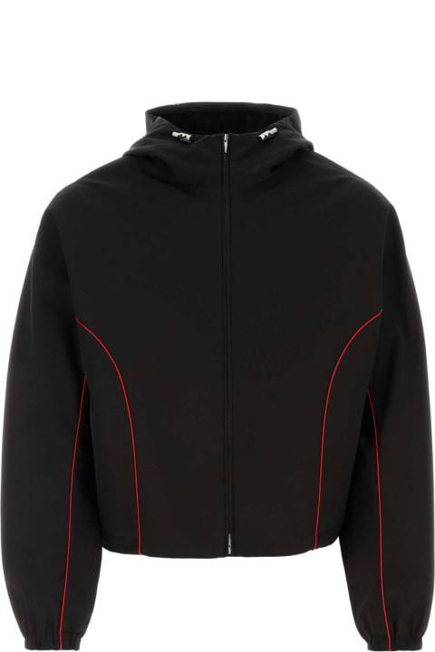 Ferragamo Coats & Jackets for Men Ferragamo Black Polyester Blend Jacket