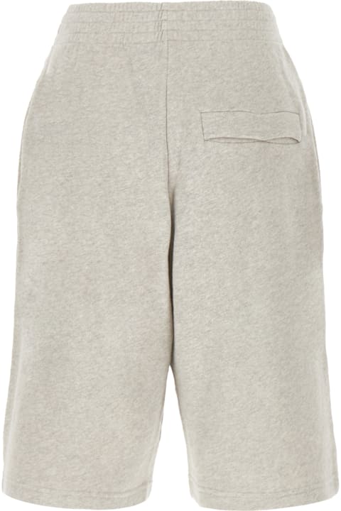 Martine Rose Pants for Men Martine Rose Melange Grey Cotton Bermuda Shorts