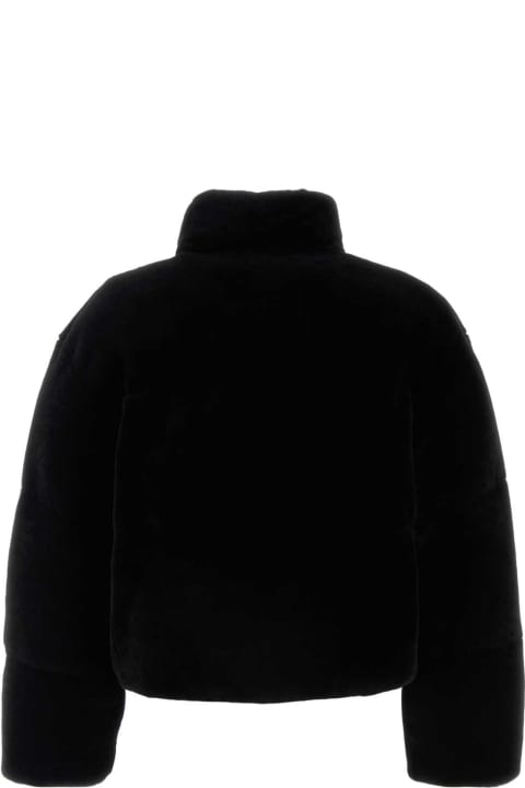 Coats & Jackets for Women Prada Black Shearling Down Jacket