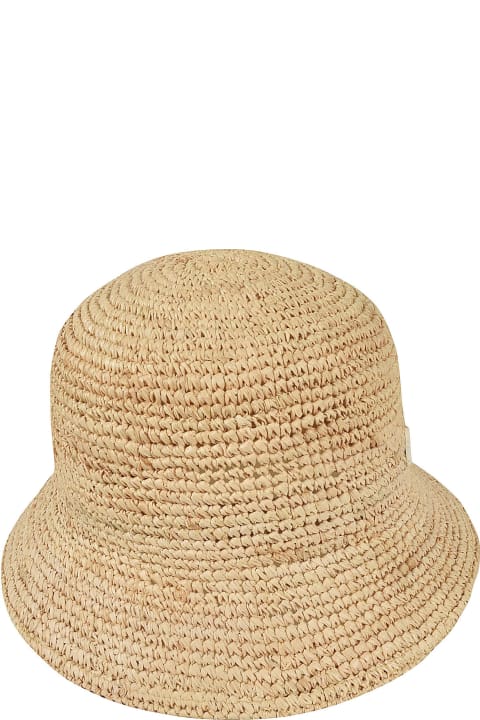 Borsalino Accessories for Women Borsalino Rafia Crochet Bucket Hat