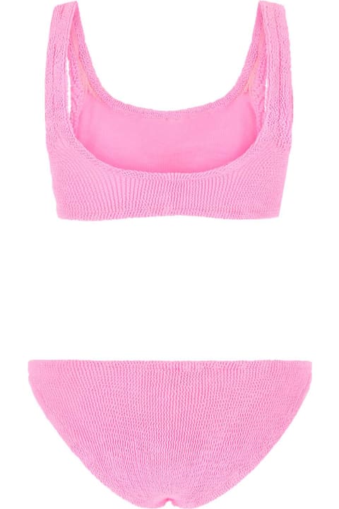 Swimwear for Women Hunza G Fluo Pink Stretch Nylon Bikini