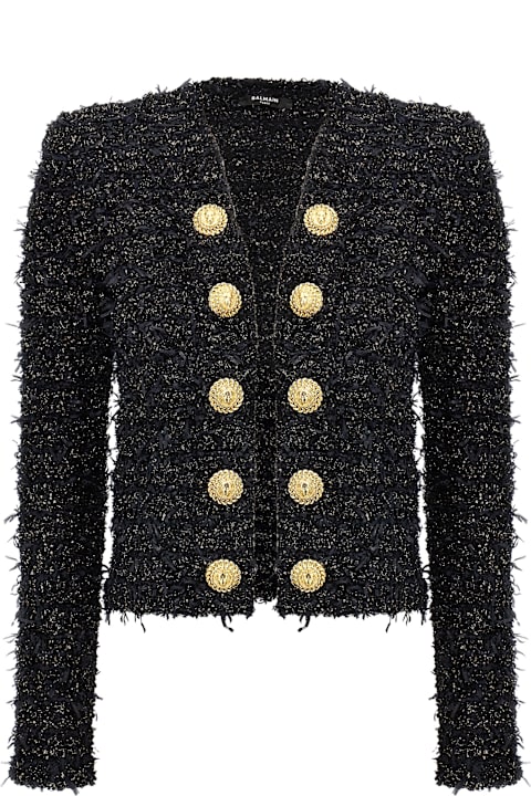Balmain Coats & Jackets for Women Balmain Lurex Tweed Blazer