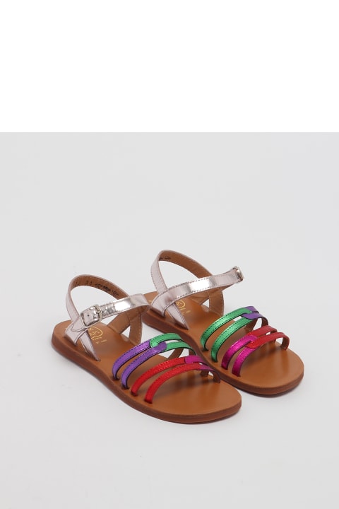 Shoes for Boys Pom d'Api Plagette Rainbow Sandal
