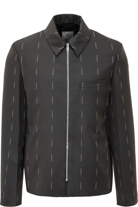 Givenchy Clothing for Men Givenchy Embroidered Twill Blazer