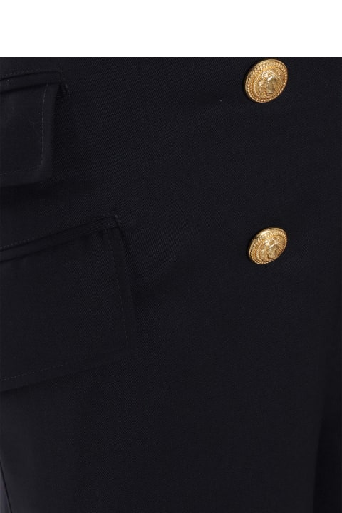 Bottoms for Girls Balmain Black Shorts With Buttons