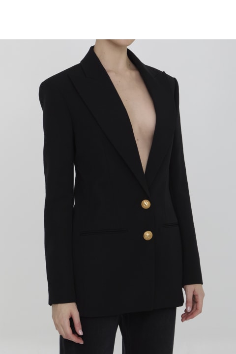 Balmain Coats & Jackets for Women Balmain Double-breasted Jacket In Wool