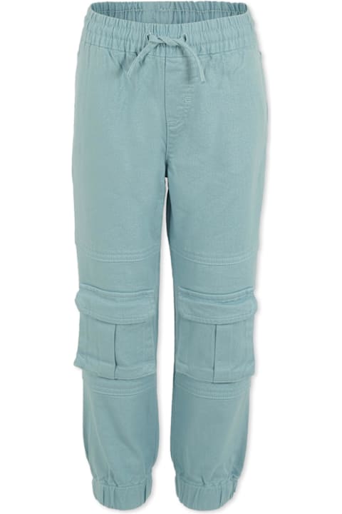 Homeware Stella McCartney Kids Light Blue Trousers For Boy With Logo