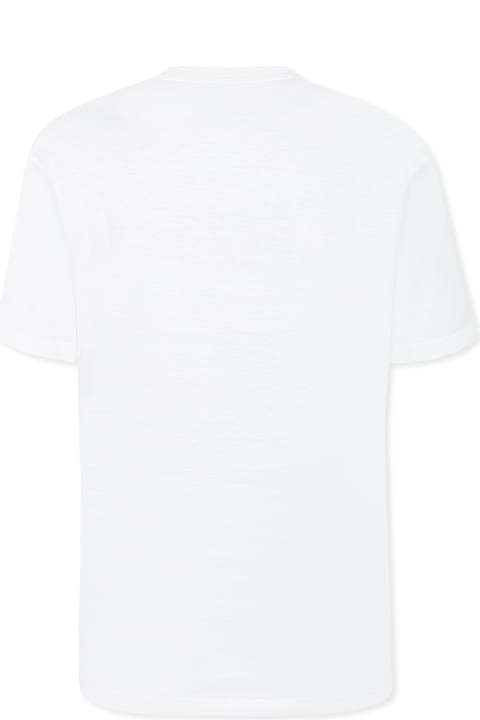 Homeware Dolce 
Gabbana White T-shirt For Kids With Dg Logo